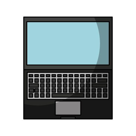 laptop computer isolated icon vector illustration designのイラスト素材