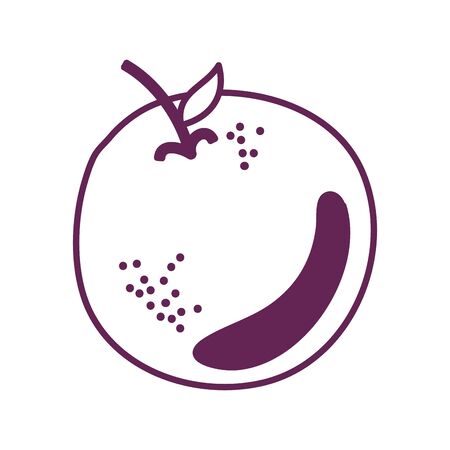 orange citrus fruit isolated icon vector illustration designのイラスト素材