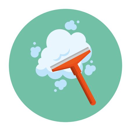 glass cleaner and bubbles design, Disinfects clean antibacterial and hygiene theme Vector illustrationのイラスト素材