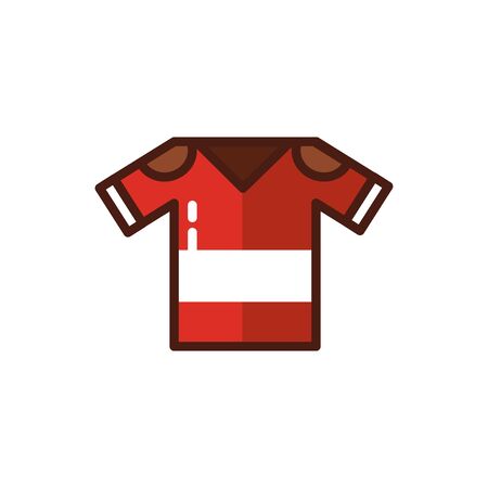 american football sport uniform shirt vector illustration designのイラスト素材