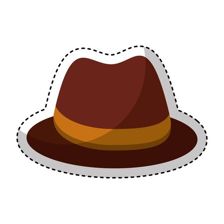 gentleman hat isolated icon vector illustration designのイラスト素材