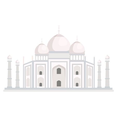 taj mahal, famous monument of india vector illustration designのイラスト素材
