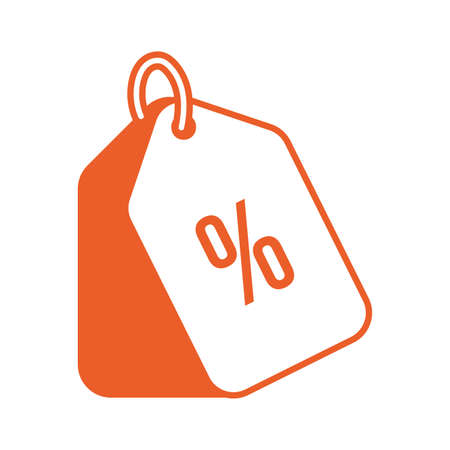 tag with percent symbol icon vector illustration designのイラスト素材