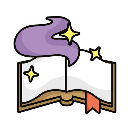 magic sorcery book isolated icon vector illustration designのイラスト素材
