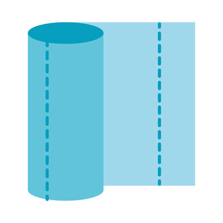 tissues roll design, Cleaning service wash home hygiene equipment domestic interior housework and housekeeping theme Vector illustrationのイラスト素材