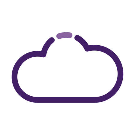 cloud computing server technology line style icon vector illustrationのイラスト素材