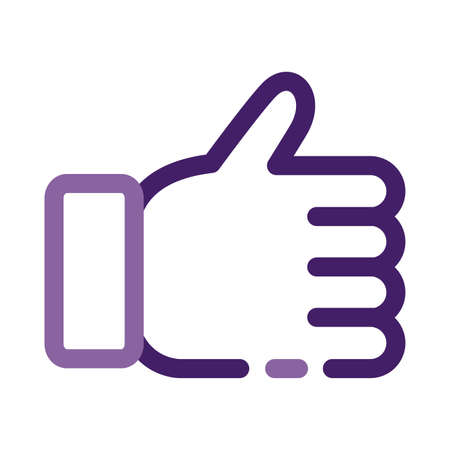 hand like line style icon vector illustration designのイラスト素材