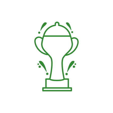 trophy cup award isolated icon vector illustration designのイラスト素材