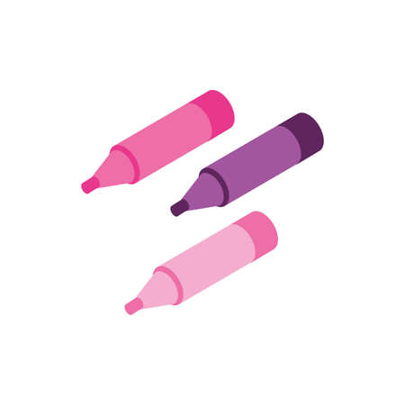 markers makeup product isolated icon vector illustration designのイラスト素材