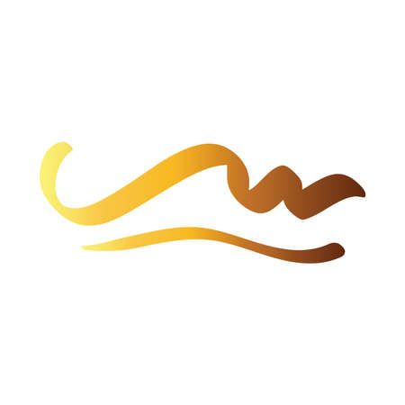 waves creative design with brush stroke degradient style vector illustration designのイラスト素材