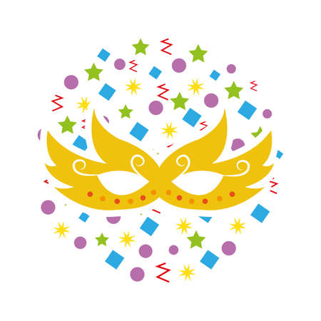 party mask isolated icon vector illustration designのイラスト素材