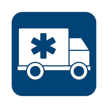 ambulance car line style icon vector illustration designのイラスト素材