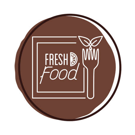 organic nature lettering block style icon vector illustration designのイラスト素材