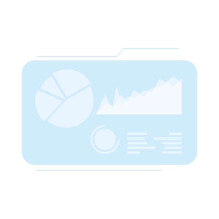 reality virtual tech display interactive template vector illustration designのイラスト素材