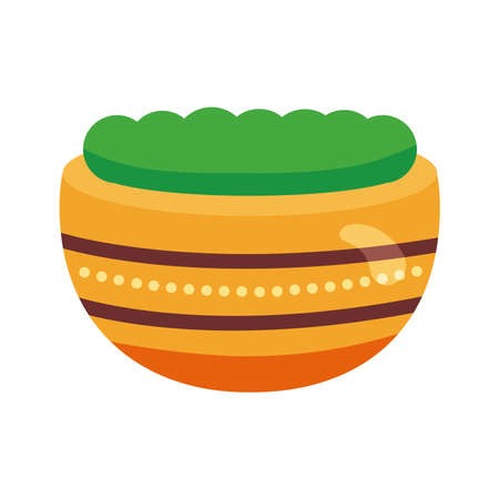 happy raksha bandhan celebration with ceramic jar and color powder flat style vector illustrationのイラスト素材