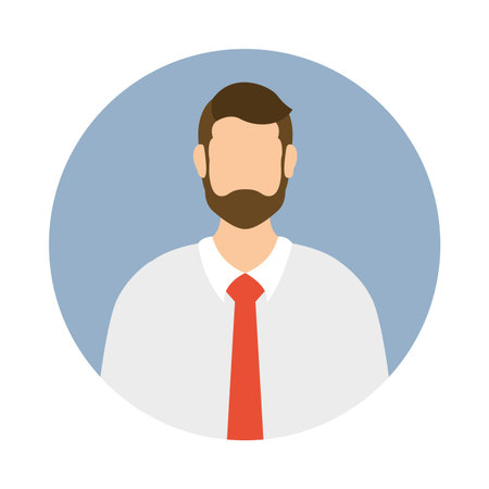 Isolated businessman with necktie design, Man business management corporate job occupation and...