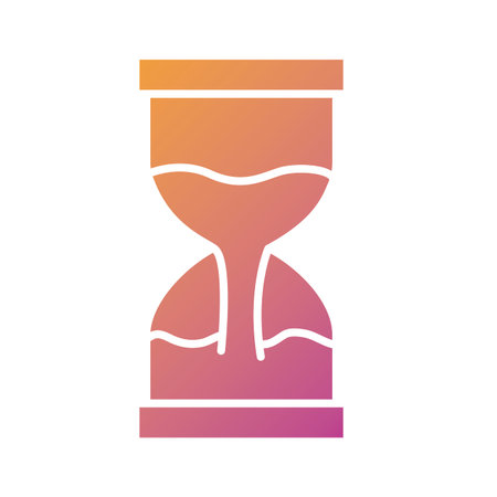 hourglass sand silhouette style icon vector illustration design