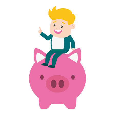 businessman pos terminal money online payment vector illustrationのイラスト素材