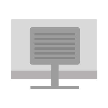 desktop computer technology isolated icon vector illustration designのイラスト素材