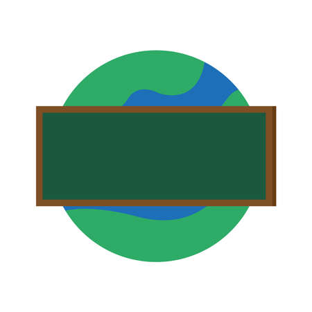 planet universe education with chalkboard vector illustration designのイラスト素材