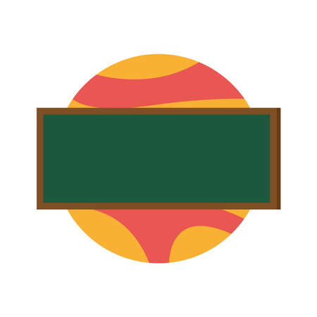 planet universe education with chalkboard vector illustration designのイラスト素材