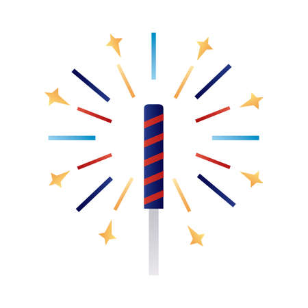 fireworks splash degraded style vector illustration designのイラスト素材