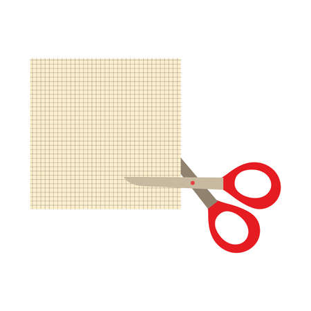 scissors school accessory isolated icon vector illustration designのイラスト素材