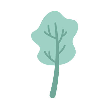 tree plant nature isolated icon vector illustration designのイラスト素材