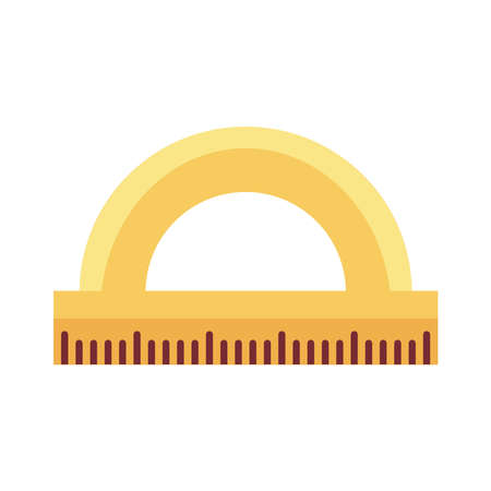 ruler school supply flat style icon vector illustration designのイラスト素材