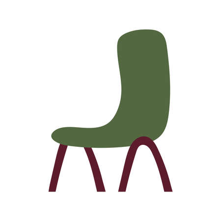 chair design, seat furniture interior home comfortable style and object theme Vector illustrationのイラスト素材
