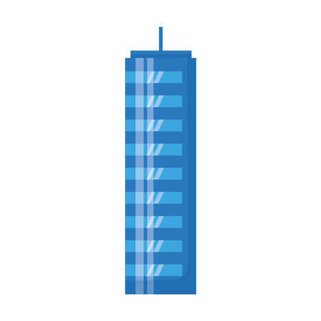 Building design, City architecture urban modern downtown contemporary metropolis exterior and construction theme Vector illustrationのイラスト素材