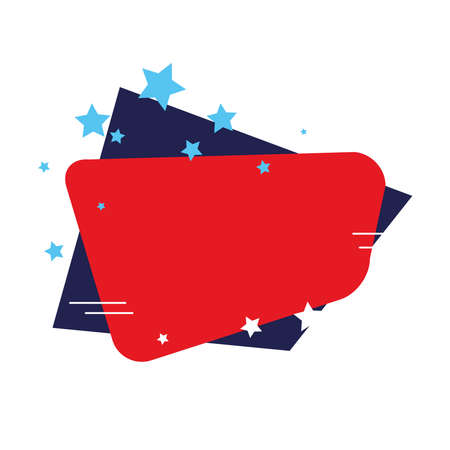 label red and blue color, on white background vector illustration designのイラスト素材