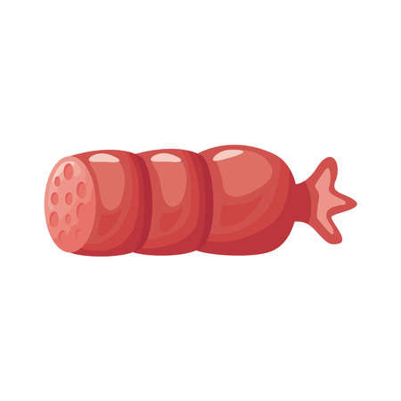 sausage meat detailed style icon vector illustration designのイラスト素材