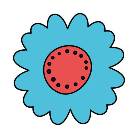 beautiful flower garden isolated icon vector illustration designのイラスト素材