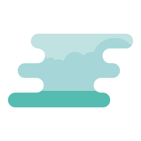 green natural emblem isolated icon vector illustration designのイラスト素材