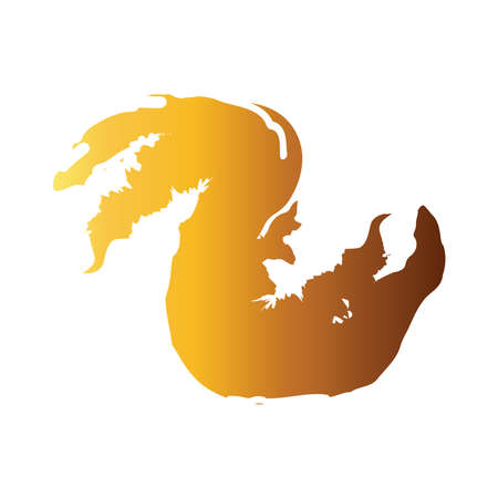 waves creative design with brush stroke degradient style vector illustration designのイラスト素材
