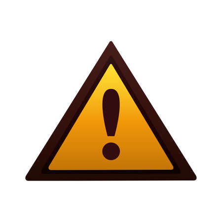 alert triangle signal degradient style icon vector illustration designのイラスト素材
