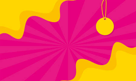 tag hanging sales banner colors poster vector illustration designのイラスト素材