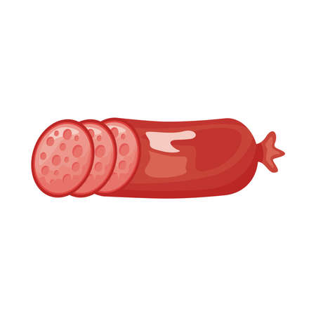 sausage meat detailed style icon vector illustration designのイラスト素材