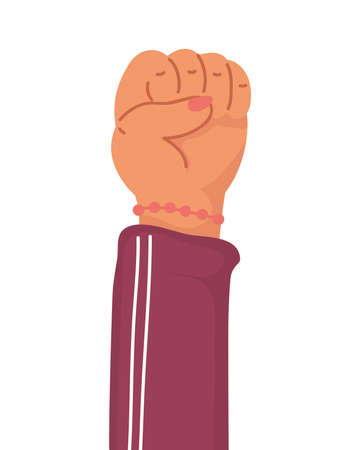 hand human fist protest icon vector illustration designのイラスト素材