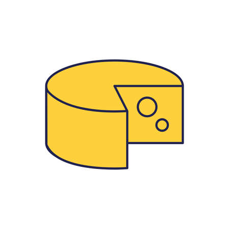 delicious cheese healthy food icon vector illustration designのイラスト素材