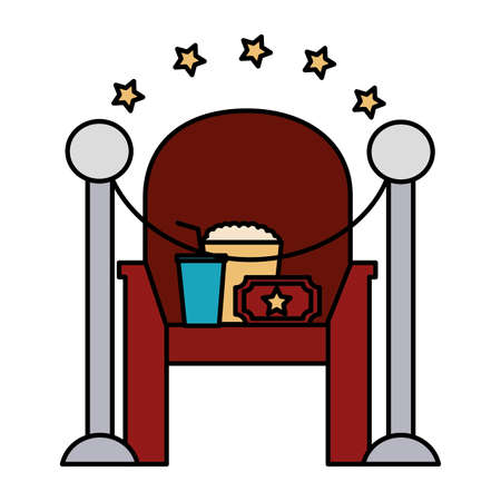 film set objects icon vector illustration designのイラスト素材