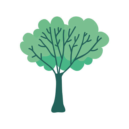 tree plant ecology nature icon vector illustration designのイラスト素材
