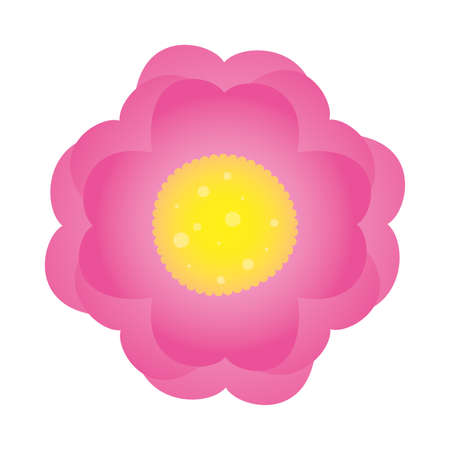 beautiful rose flower plant isolated icon vector illustration designのイラスト素材