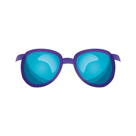 Glasses icon design, Fashion style accessory eyesight optical lens view modern sight and eye theme Vector illustrationのイラスト素材