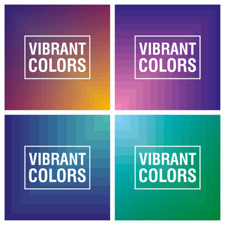 four vibrant colors background icon vector illustration designのイラスト素材