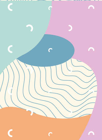 contemporary paint work art abstract style vector illustration designのイラスト素材