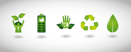 bundle of ecology set icons vector illustration design