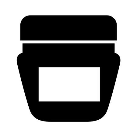makeup product pot silhouette style icon vector illustration designのイラスト素材