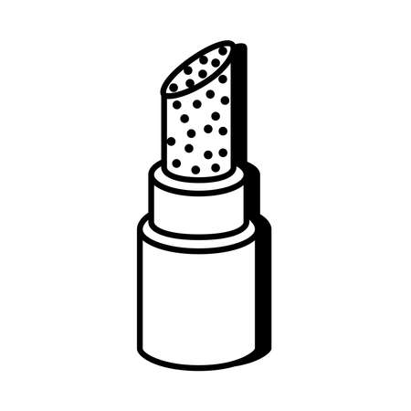 lipstick pop art line style vector illustration designのイラスト素材